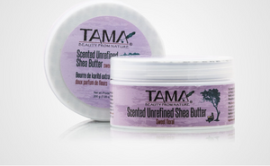 Scented organic unrefined shea butter floral flavor